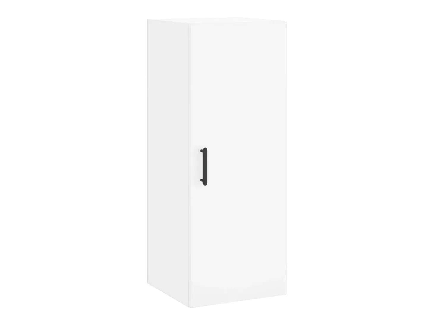 Aparador buffet cómoda armario mueble organizador cocina salón salón alto 34,5 x 34 x 180 cm madera contrachapada blanco 02_0032417