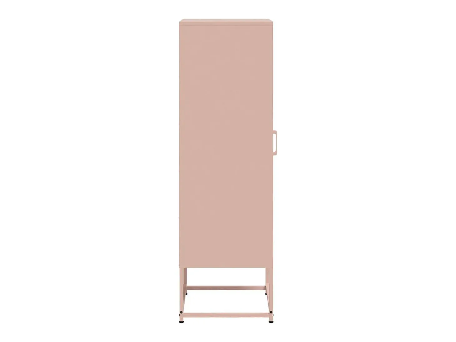 Aparador buffet cómoda armario mueble organizador cocina salón salón alto 36 x 39 x 123 cm acero rosa 02_0035156