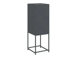 Aparador buffet cómoda armario mueble organizador cocina salón salón alto 36 x 39 x 107 cm acero antracita 02_0032199