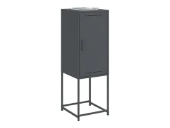 Aparador buffet cómoda armario mueble organizador cocina salón salón alto 36 x 39 x 107 cm acero antracita 02_0032199