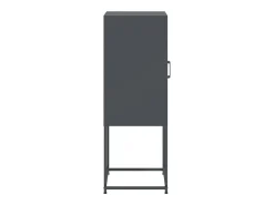 Aparador buffet cómoda armario mueble organizador cocina salón salón alto 36 x 39 x 107 cm acero antracita 02_0032199