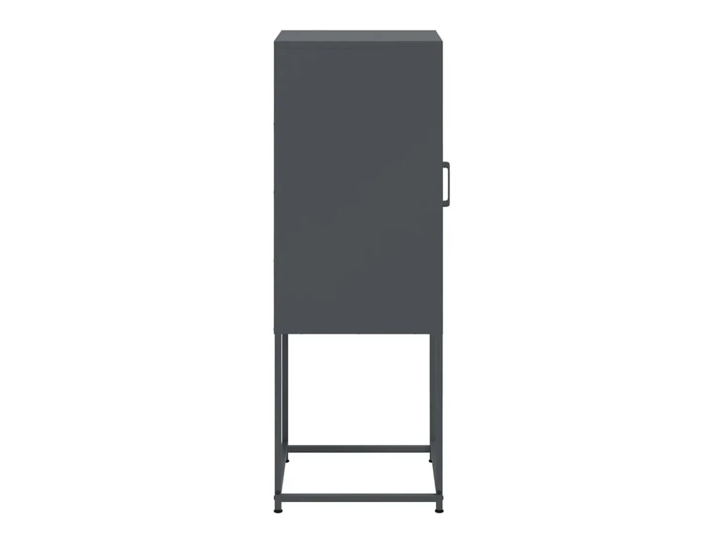 Aparador buffet cómoda armario mueble organizador cocina salón salón alto 36 x 39 x 107 cm acero antracita 02_0032199