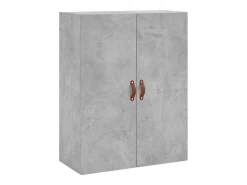 Aparador buffet cómoda armario mueble organizador cocina salón salón alto 69,5 x 34 x 180 cm madera contrachapada gris 02_0034486