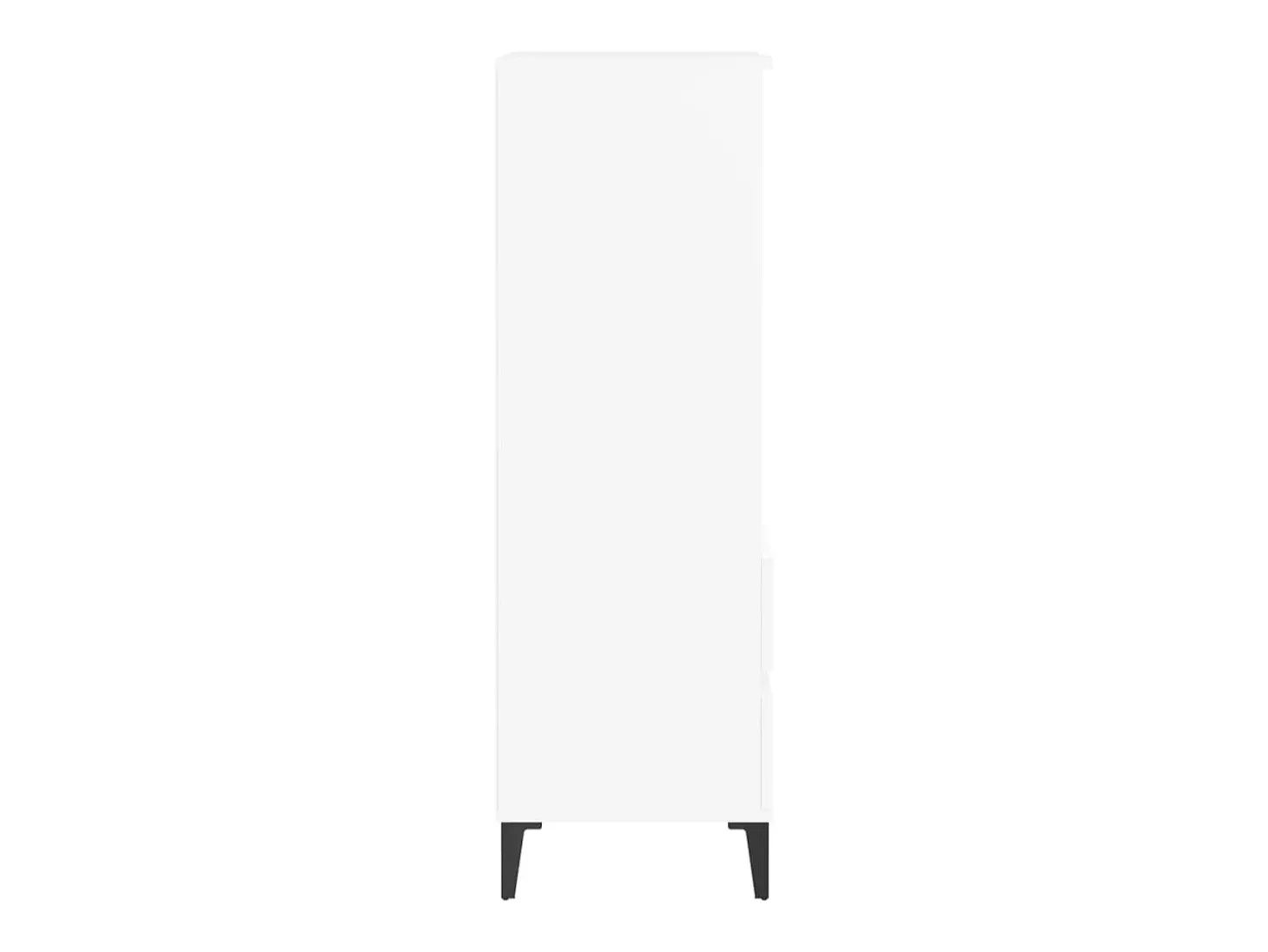 Aparador buffet cómoda armario mueble organizador cocina salón salón alto 40 x 36 x 110 cm madera contrachapada blanco 02_0032443