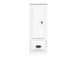 Aparador buffet cómoda armario mueble organizador cocina salón salón alto 36 x 35,5 x 103,5 cm madera contrachapada blanco 02_0032436