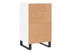Aparador buffet cómoda armario mueble organizador cocina salón salón juego de 2 40 x 35 x 70 cm blanco madera contrachapada 02_0036661