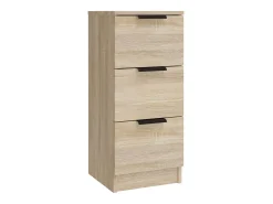 Aparador buffet cómoda gabinete unidad de almacenamiento organizador cocina sala de estar sala de estar 3 piezas madera contrachapada sonoma marrón 02_0037107