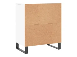 Aparador buffet cómoda gabinete unidad de almacenamiento organizador cocina salón sala de estar 3 piezas madera contrachapada blanco 02_0037001