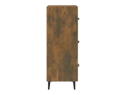 Aparador buffet cómoda mueble mueble de almacenaje organizador cocina salón salón 34,5 x 34 x 90 cm madera contrachapada marrón 02_0030892
