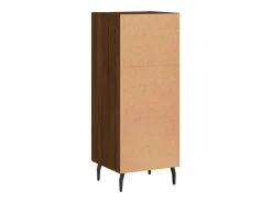 Aparador buffet cómoda mueble mueble de almacenamiento organizador cocina salón salón 34,5 x 34 x 90 cm madera contrachapada marrón 02_0031196