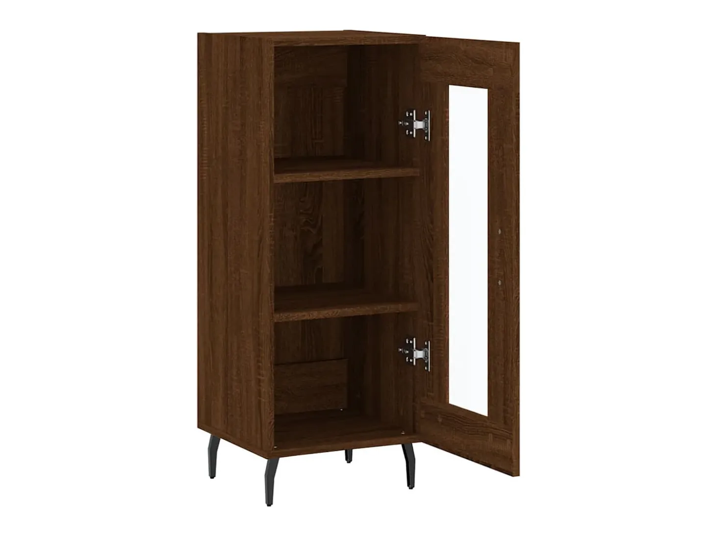 Aparador buffet cómoda mueble mueble de almacenamiento organizador cocina salón salón 34,5 x 34 x 90 cm madera contrachapada marrón 02_0031196