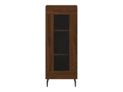 Aparador buffet cómoda mueble mueble de almacenamiento organizador cocina salón salón 34,5 x 34 x 90 cm madera contrachapada marrón 02_0031196