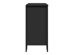 Aparador buffet cómoda mueble mueble de almacenaje organizador cocina salón salón 91 x 35,5 x 74,5 cm madera contrachapada negra 02_0036156