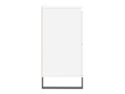 Aparador buffet cómoda mueble almacenaje organizador cocina salón salón juego de 2 madera contrachapada blanca 02_0036688
