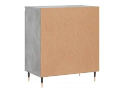 Aparador buffet cómoda mueble mueble de almacenaje organizador cocina salón salón 60 x 35 x 70 cm madera contrachapada gris 02_0031989