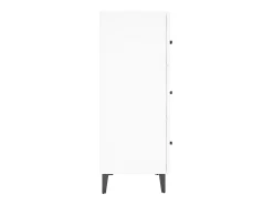 Aparador buffet cómoda mueble mueble de almacenaje organizador cocina salón salón 69,5 x 34 x 90 cm madera contrachapada blanco 02_0030468