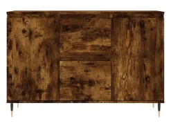 Aparador buffet cómoda mueble mueble de almacenaje organizador cocina salón salón 104 x 35 x 70 cm madera contrachapada marrón 02_0030859
