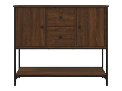 Aparador buffet cómoda mueble mueble de almacenaje organizador cocina salón salón 100 x 36 x 85 cm madera contrachapada marrón 02_0031157