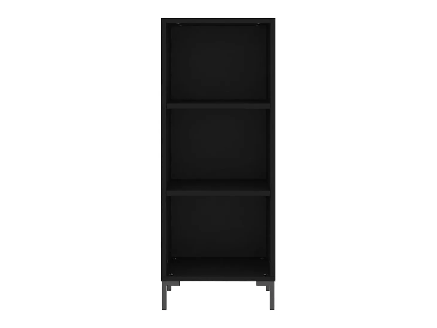 Aparador buffet cómoda mueble mueble de almacenaje organizador cocina salón salón 34,5 x 32,5 x 90 cm madera contrachapada negra 02_0035873