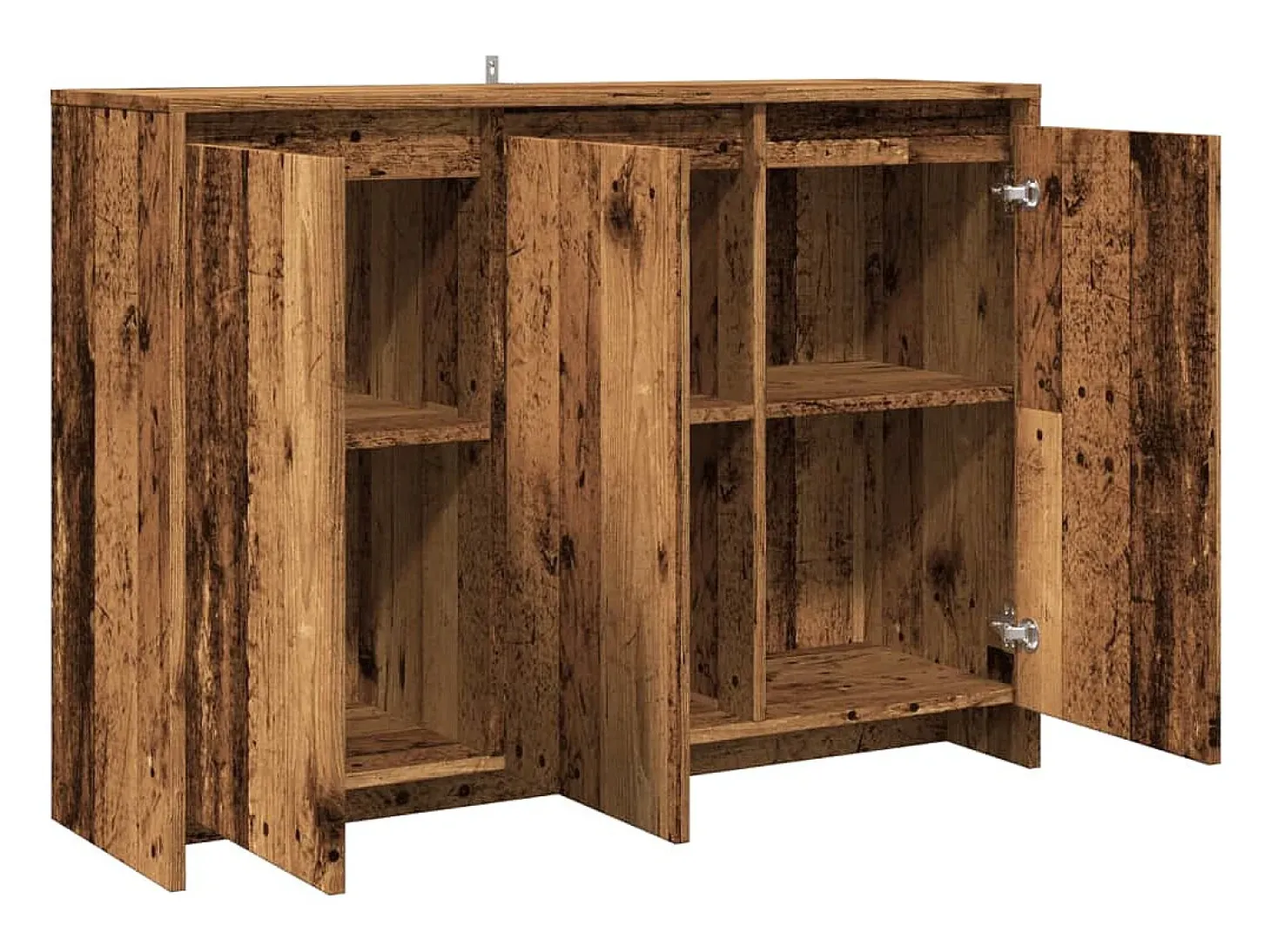 Aparador buffet cómoda mueble mueble de almacenaje organizador cocina salón salón madera vieja 102 x 33 x 75 cm madera contrachapada marrón 02_0036596