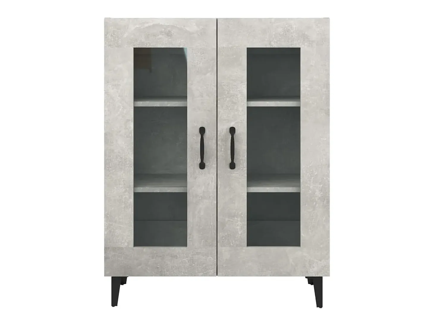Aparador buffet cómoda mueble mueble de almacenaje organizador cocina salón salón 69,5 x 34 x 90 cm madera contrachapada gris 02_0032057