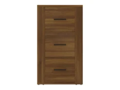 Aparador buffet cómoda mueble mueble de almacenaje organizador cocina salón salón 40 x 33 x 70 cm madera contrachapada marrón 02_0031246