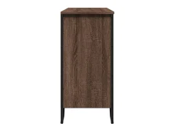 Aparador buffet cómoda mueble mueble de almacenaje organizador cocina salón salón 101 x 35,5 x 74,5 cm madera contrachapada marrón 02_0031159