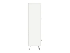 Aparador buffet cómoda mueble mueble de almacenaje organizador cocina salón salón alto 69,5 x 31 x 115 cm madera contrachapada blanco 02_0032513