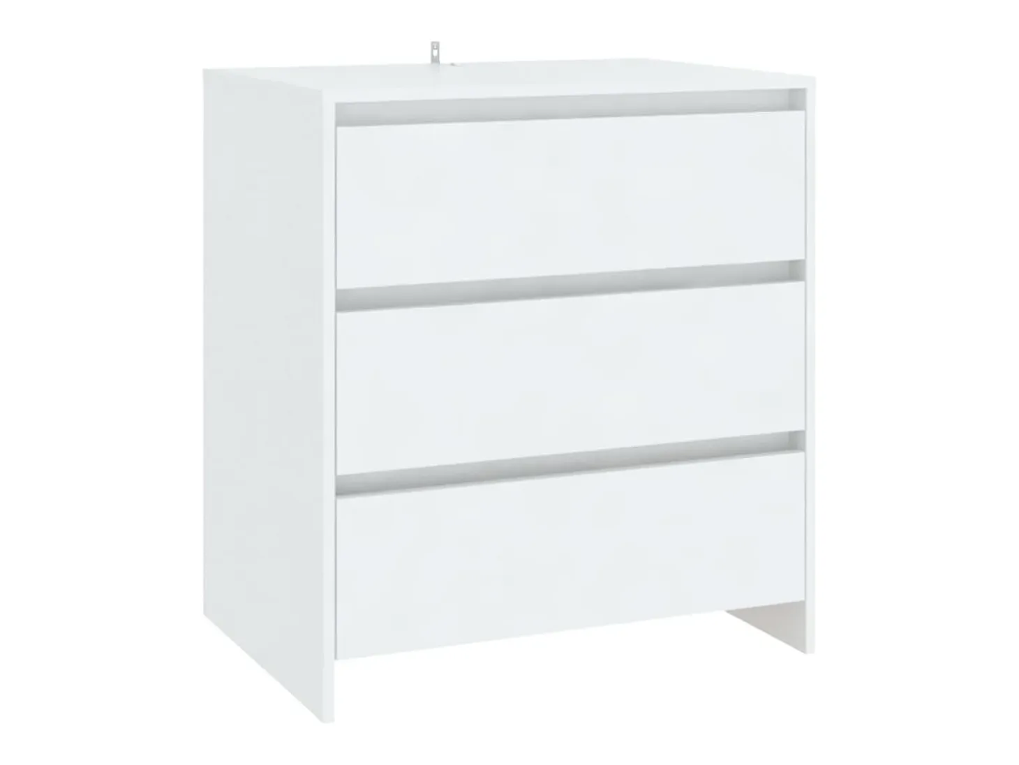 Aparador buffet cómoda mueble unidad de almacenamiento organizador cocina salón salón 3 piezas madera contrachapada blanco 02_0037005