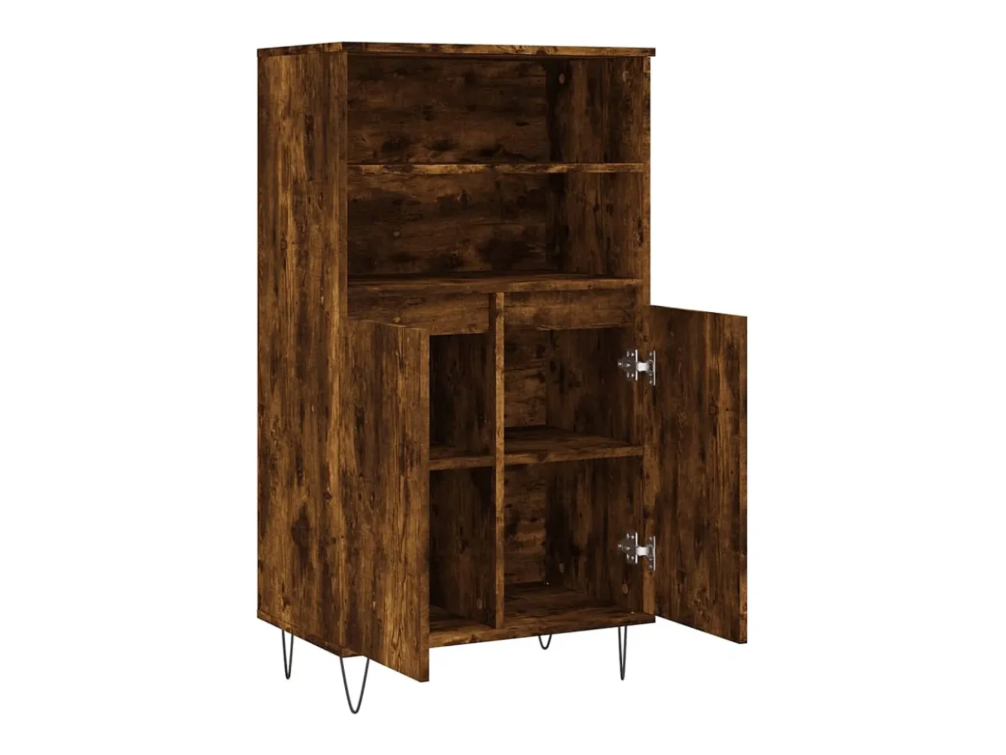 Aparador buffet cómoda mueble mueble de almacenaje organizador cocina salón salón alto 60 x 36 x 110 cm madera contrachapada marrón 02_0033378