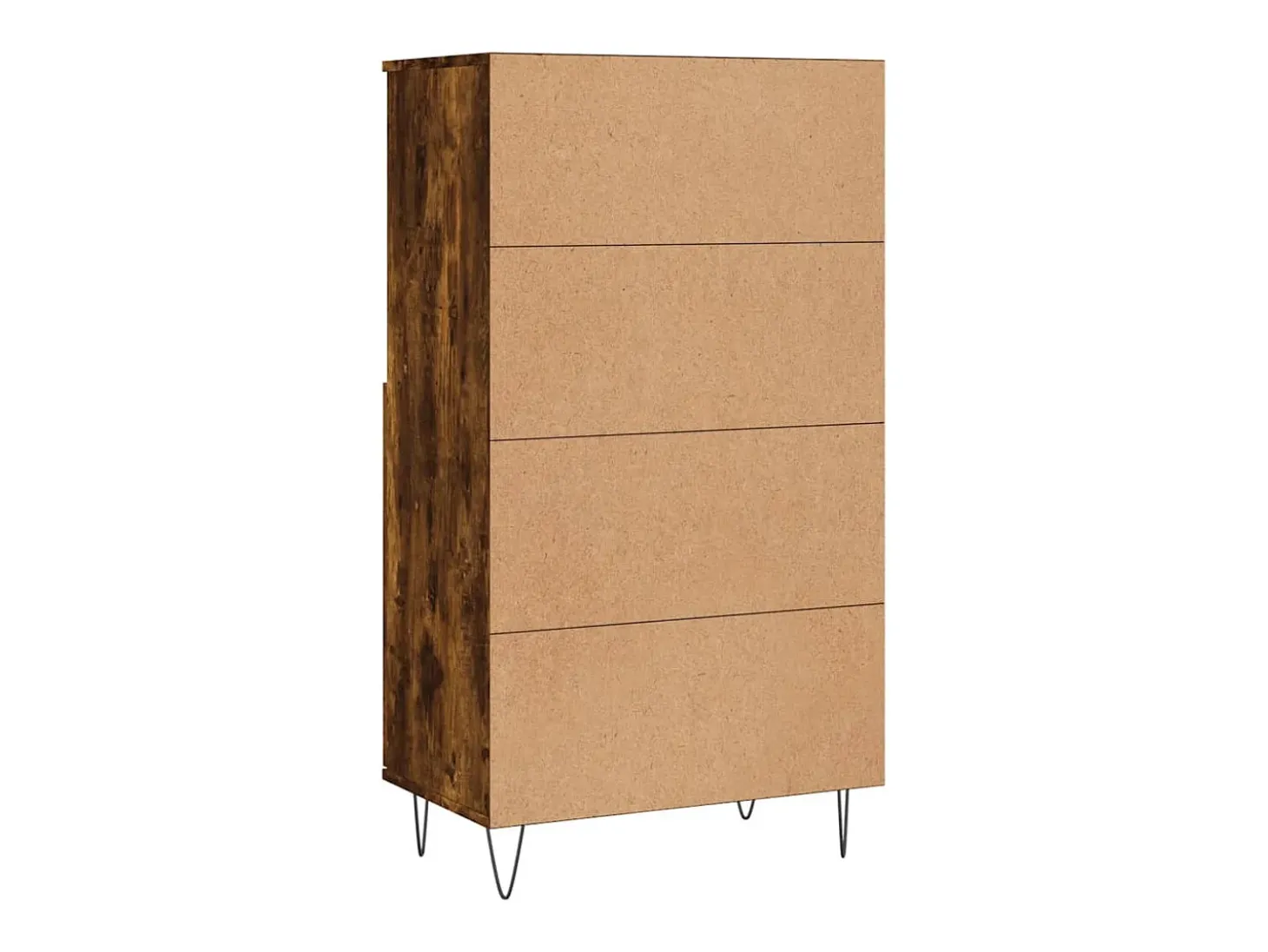 Aparador buffet cómoda mueble mueble de almacenaje organizador cocina salón salón alto 60 x 36 x 110 cm madera contrachapada marrón 02_0033378
