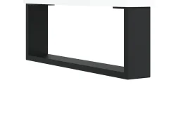 Aparador buffet cómoda mueble almacenaje organizador cocina salón brillante 34,5 x 34 x 90 cm madera contrachapada blanco 02_0030631