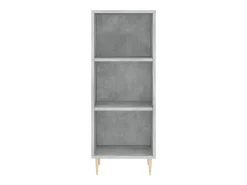 Aparador buffet cómoda mueble mueble de almacenaje organizador cocina salón salón 34,5 x 32,5 x 90 cm madera contrachapada gris 02_0031867