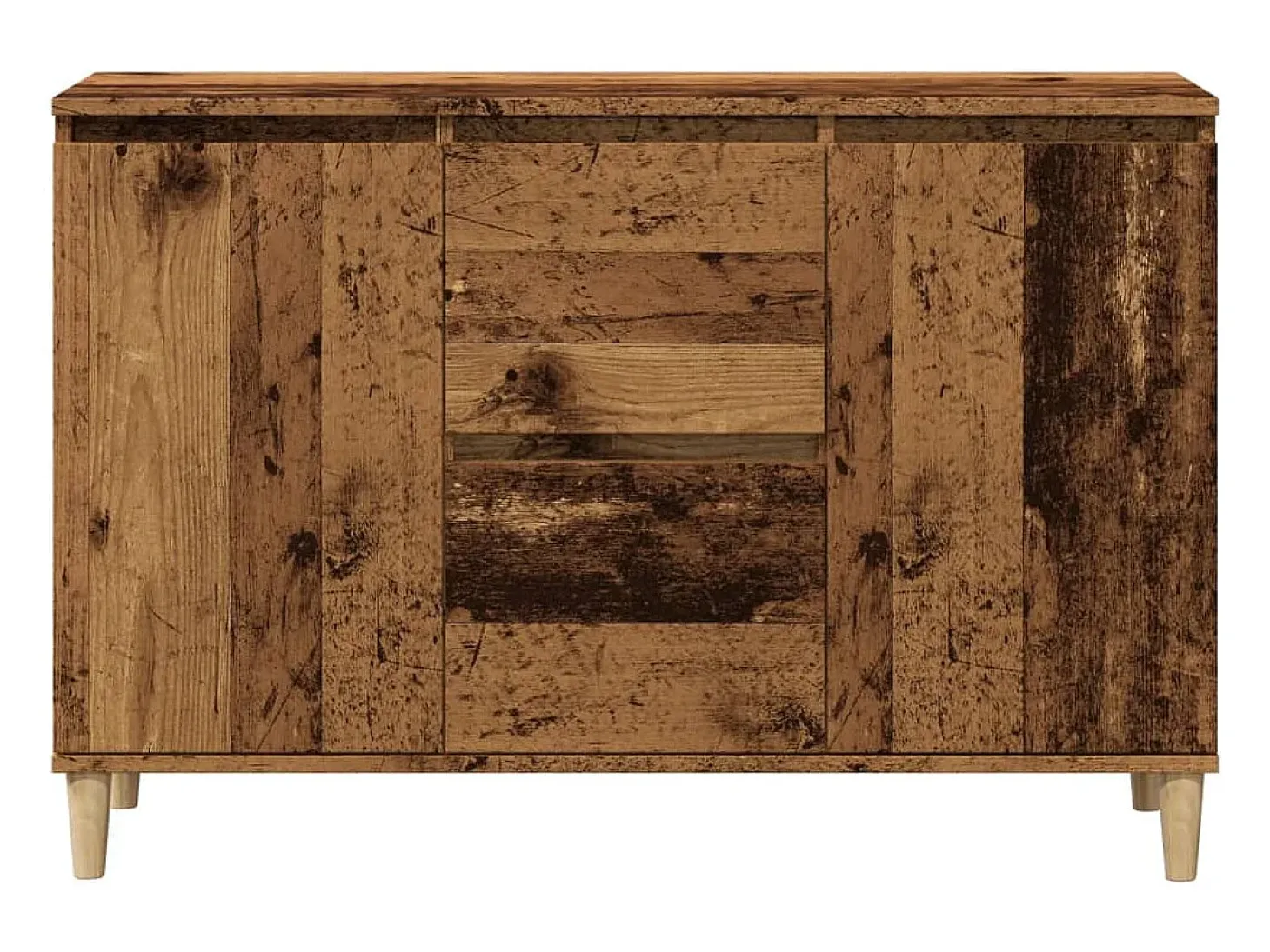 Aparador buffet cómoda mueble mueble de almacenaje organizador cocina salón salón madera vieja 102 x 35 x 70 cm madera contrachapada marrón 02_0036597