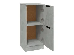 Aparador buffet cómoda mueble mueble de almacenaje organizador cocina salón salón 30 x 30 x 70 cm madera contrachapada gris 02_0031858
