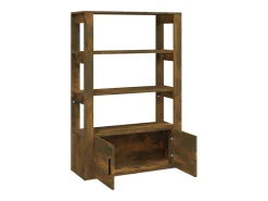 Aparador buffet cómoda mueble mueble de almacenaje organizador cocina salón salón 80 x 30 x 119,5 cm madera contrachapada marrón 02_0031104