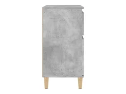 Aparador buffet cómoda mueble mueble de almacenaje organizador cocina salón salón 60 x 35 x 70 cm madera contrachapada gris 02_0031976