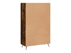 Aparador buffet cómoda mueble mueble de almacenamiento organizador cocina salón salón alto 69,5 x 31 x 115 cm madera contrachapada marrón 02_0033389