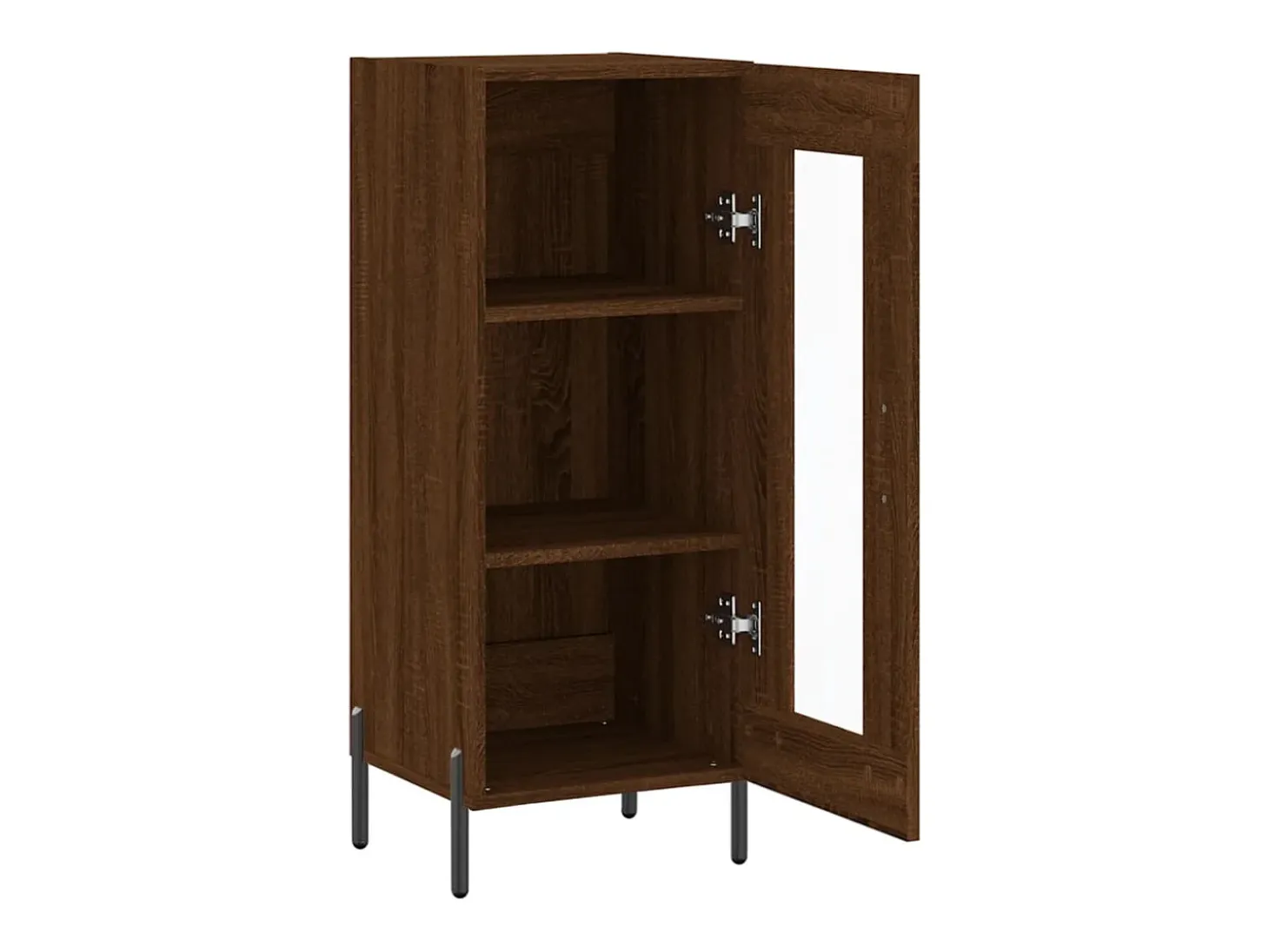 Aparador buffet cómoda mueble mueble de almacenaje organizador cocina salón salón 34,5 x 34 x 90 cm madera contrachapada marrón 02_0031208
