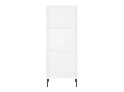 Aparador buffet cómoda mueble mueble de almacenaje organizador cocina salón salón 34,5 x 32,5 x 90 cm madera contrachapada blanco 02_0030233