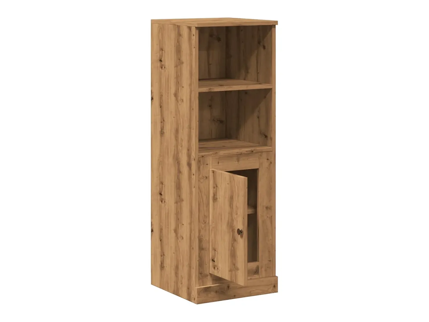 Aparador buffet cómoda mueble mueble de almacenamiento organizador cocina salón salón alta artesanía 36 x 35,5 x 103,5 cm madera contrachapada marrón 02_0033162