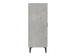 Aparador buffet cómoda mueble almacenaje organizador cocina salón salón 70 x 34 x 90 cm madera contrachapada gris 02_0032080