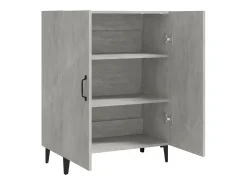 Aparador buffet cómoda mueble almacenaje organizador cocina salón salón 70 x 34 x 90 cm madera contrachapada gris 02_0032080