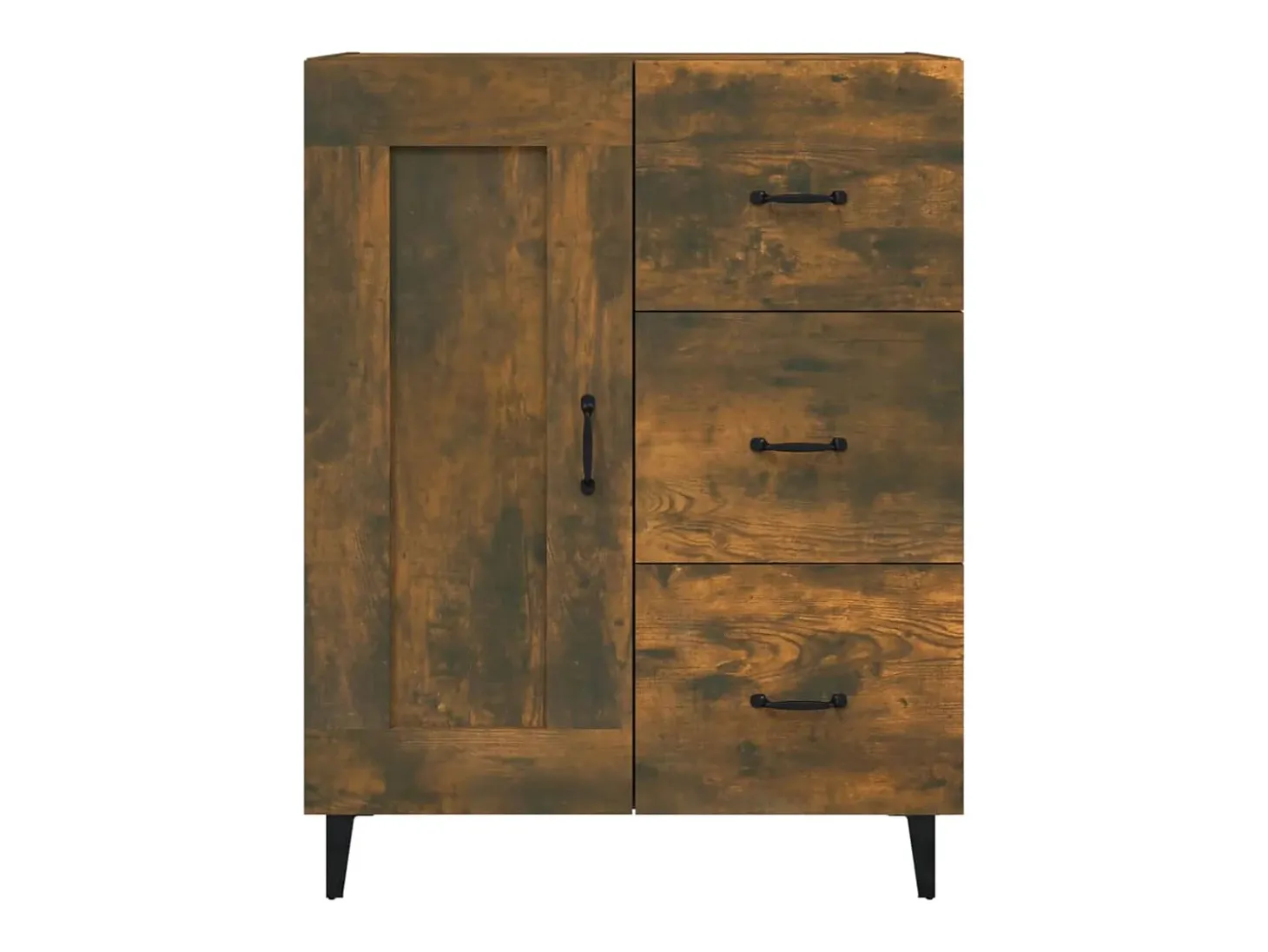 Aparador buffet cómoda mueble mueble de almacenaje organizador cocina salón salón 69,5 x 34 x 90 cm madera contrachapada marrón 02_0031044