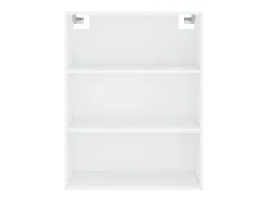 Aparador buffet cómoda mueble mueble de almacenamiento organizador cocina salón salón alto 69,5 x 34 x 180 cm madera contrachapada blanco 02_0032619