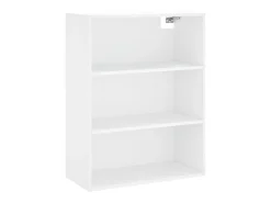 Aparador buffet cómoda mueble mueble de almacenamiento organizador cocina salón salón alto 69,5 x 34 x 180 cm madera contrachapada blanco 02_0032619