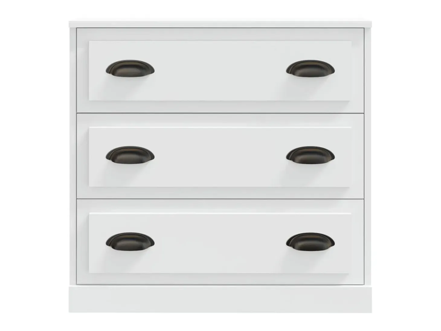 Aparador buffet cómoda mueble mueble de almacenaje organizador cocina salón salón 70 x 35,5 x 67,5 cm madera contrachapada blanco 02_0030489