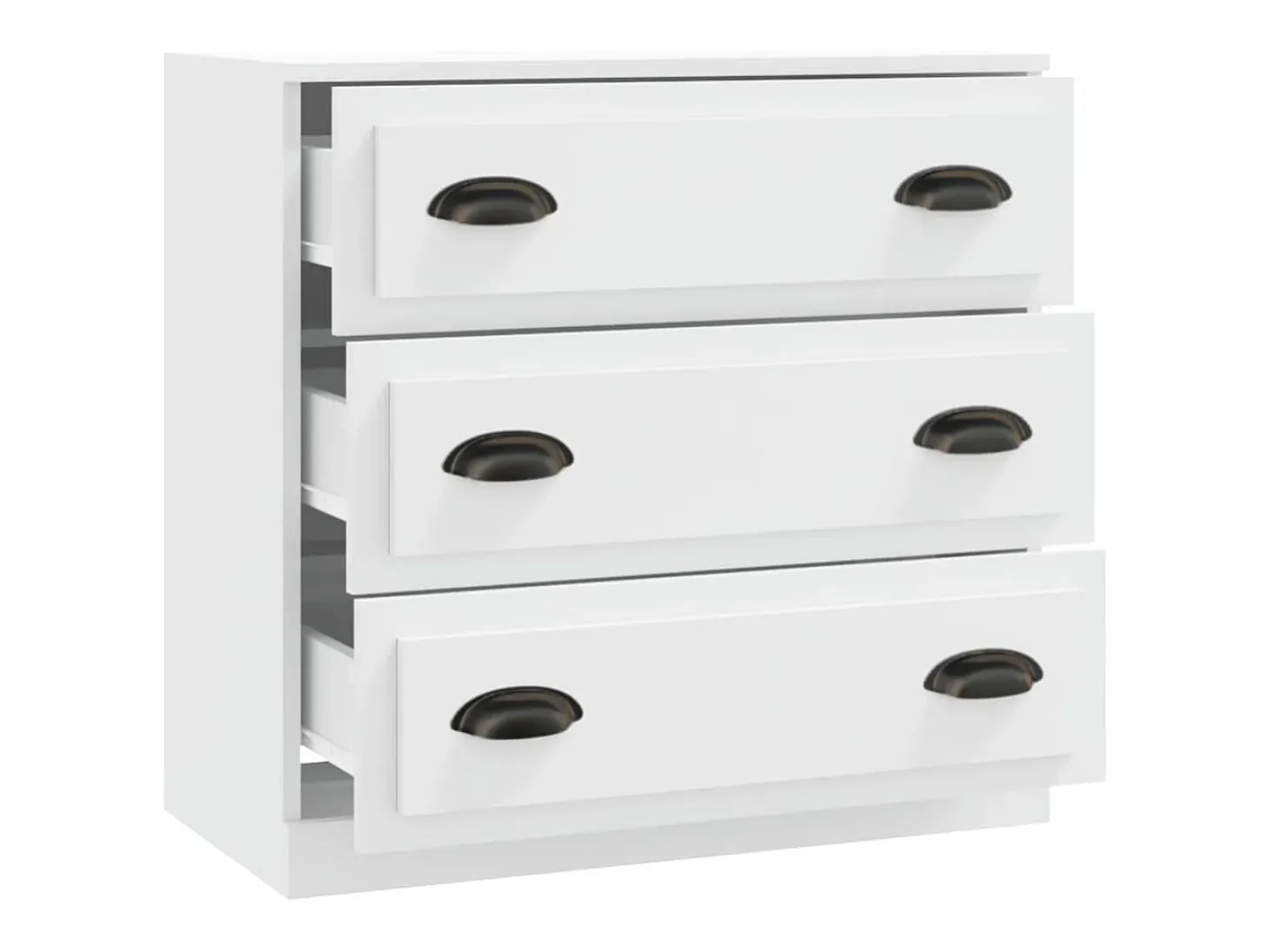 Aparador buffet cómoda mueble mueble de almacenaje organizador cocina salón salón 70 x 35,5 x 67,5 cm madera contrachapada blanco 02_0030489