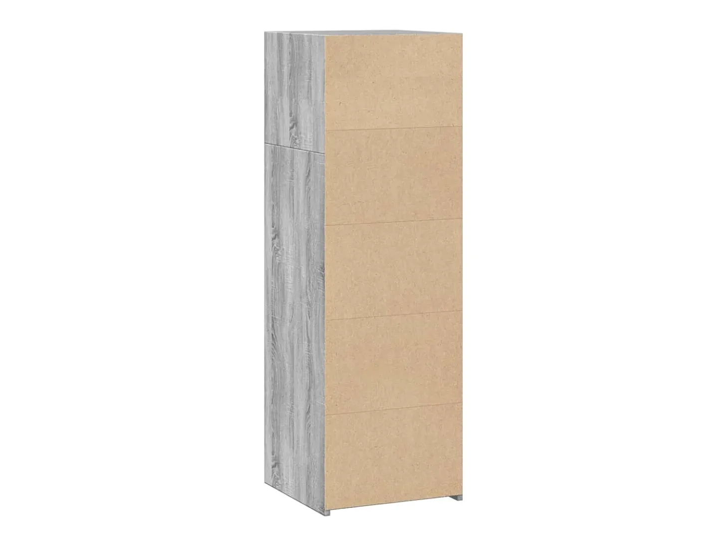 Aparador buffet cómoda mueble almacenaje organizador cocina salón salón alto Sonoma 40 x 41 x 124 cm madera contrachapada gris 02_0035360