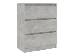 Aparador buffet cómoda mueble mueble de almacenaje organizador cocina salón salón 60 x 35 x 76 cm madera contrachapada gris 02_0031991